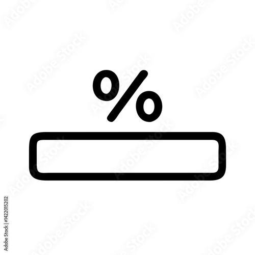 profit margin percentage vector flat icon for financial apps and websites
