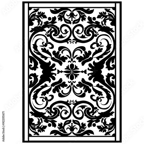 Retro vintage frames borders ivy curl vector illustration elegant square shape for back card flower classic black outline.