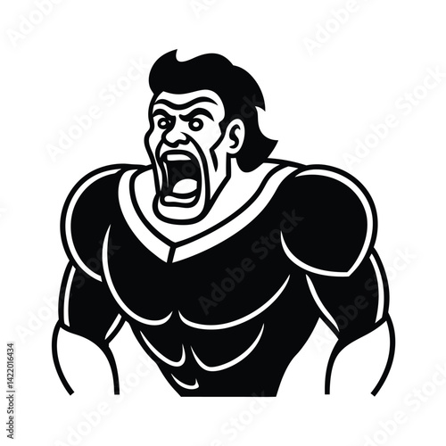 warrior holding in their scream