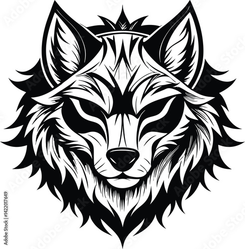 "Fangs of Destiny: A Legendary Wolf Ready to Strike"