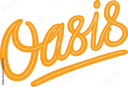 Oasis Handwritten Text.