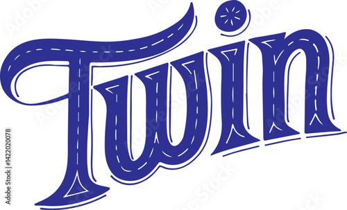 Twin Script Logo.