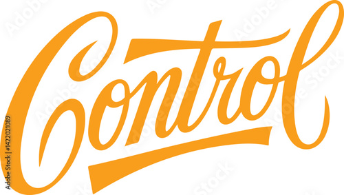 Orange Control Typography.