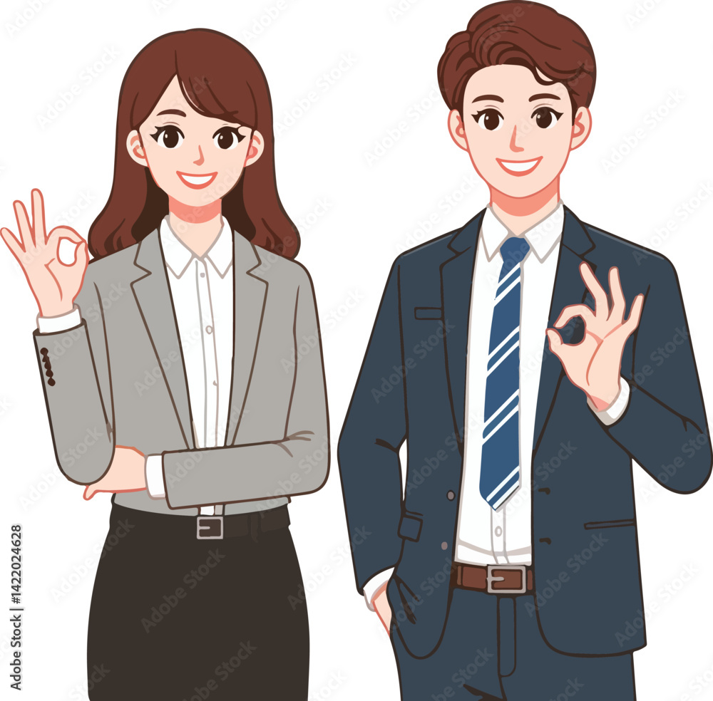 vector entrepreneur finger gesture ok vector entrepreneur finger gesture ok