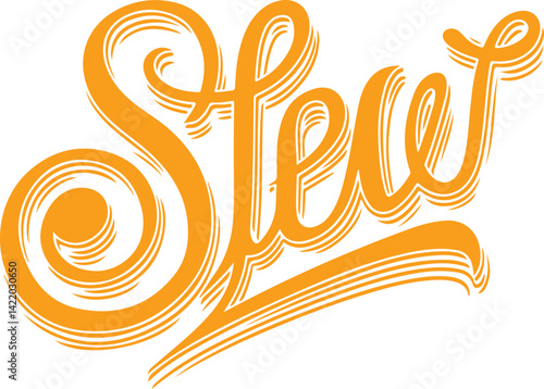 Orange Stew Typography.