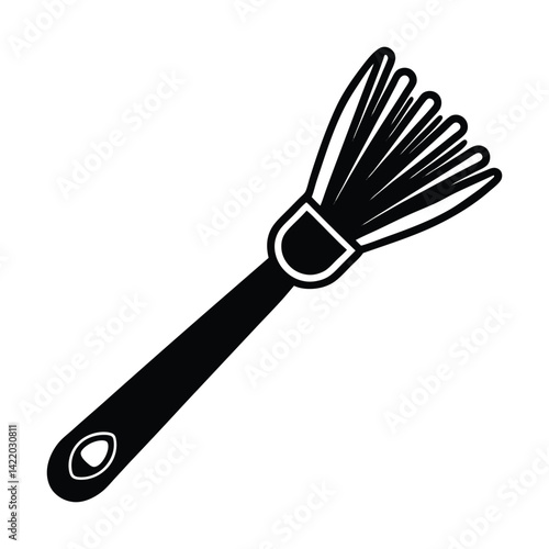 Basting brush on white background