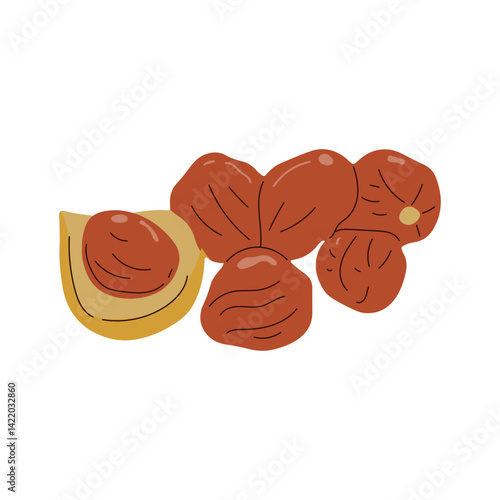 Indonesian Traditional Spice Elements Illustration