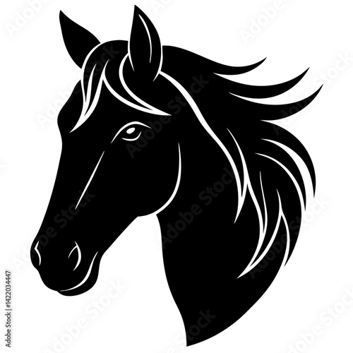 horse head silhouette