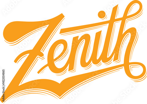 Zenith - Orange Handwritten Logo.