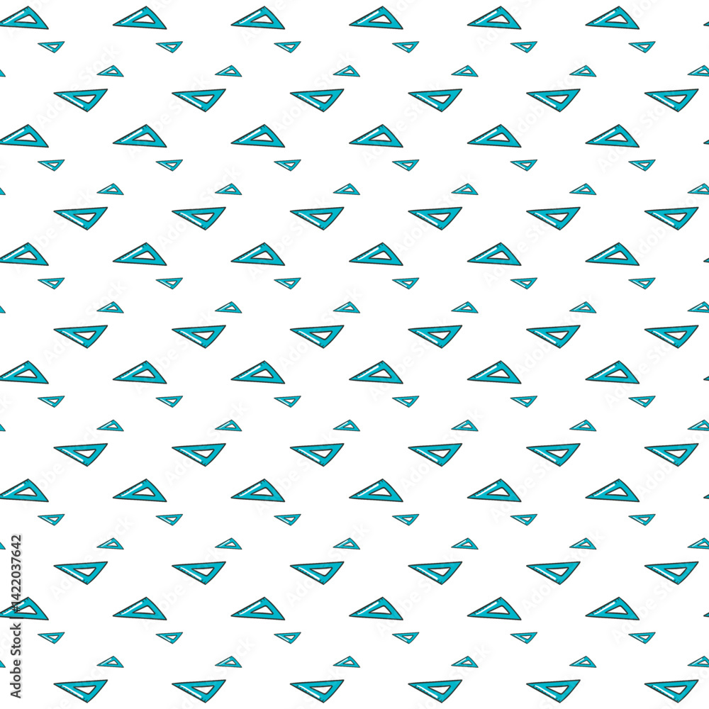 Abstract Pattern with Playful Teal Triangles on a White Background
Abstract Pattern with Playful Teal Triangles on a White Background