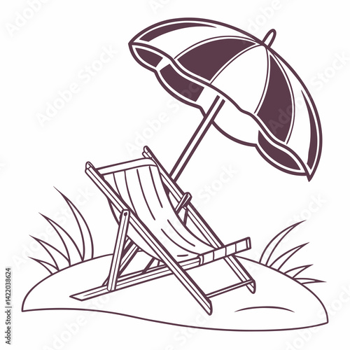 illustration of a summer hat