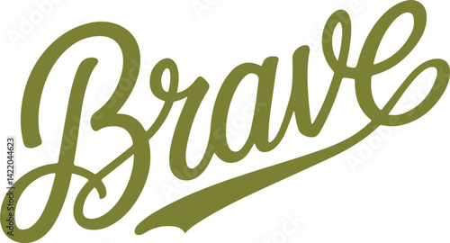 Brave Handwritten Typography.