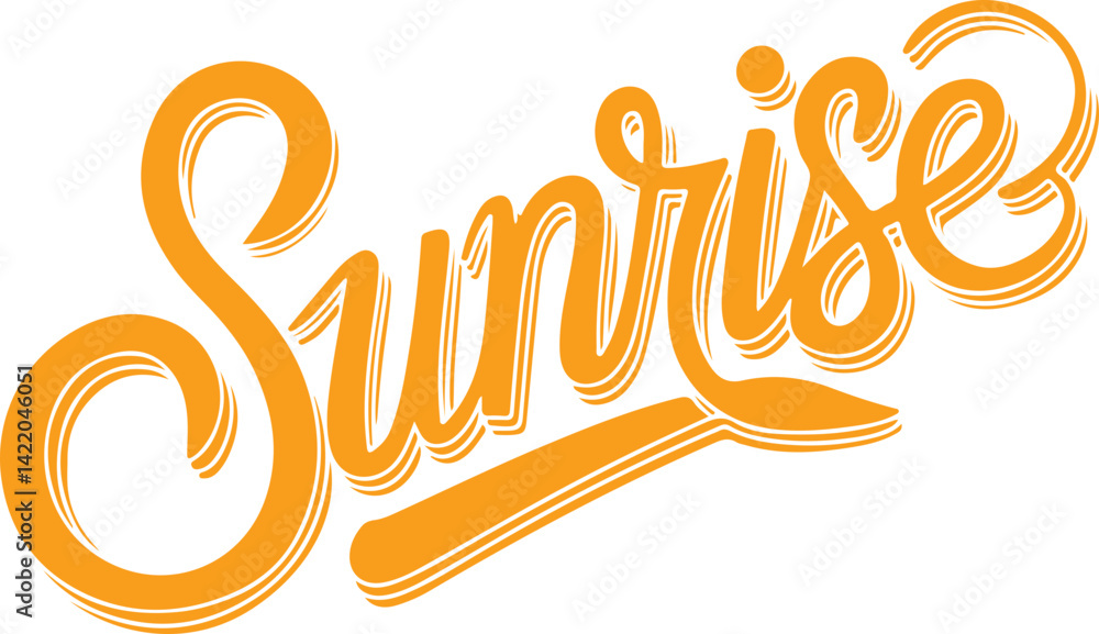 Obraz premium Sunrise Typography.