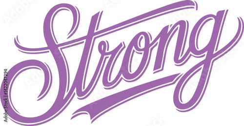 Strong Handwritten Typography.