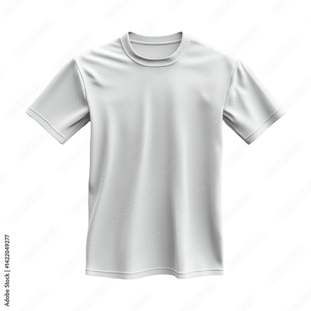 White Blank T-Shirt on Isolated Background for Clothing Mockup White Blank T-Shirt on Isolated Background for Clothing Mockup