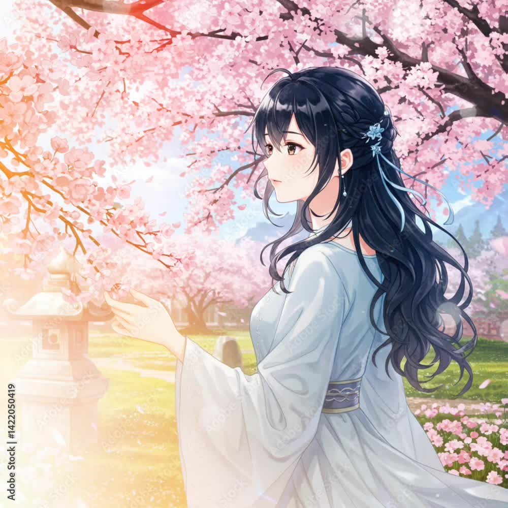 Cute Anime Girl Animation Cute Anime Girl Animation