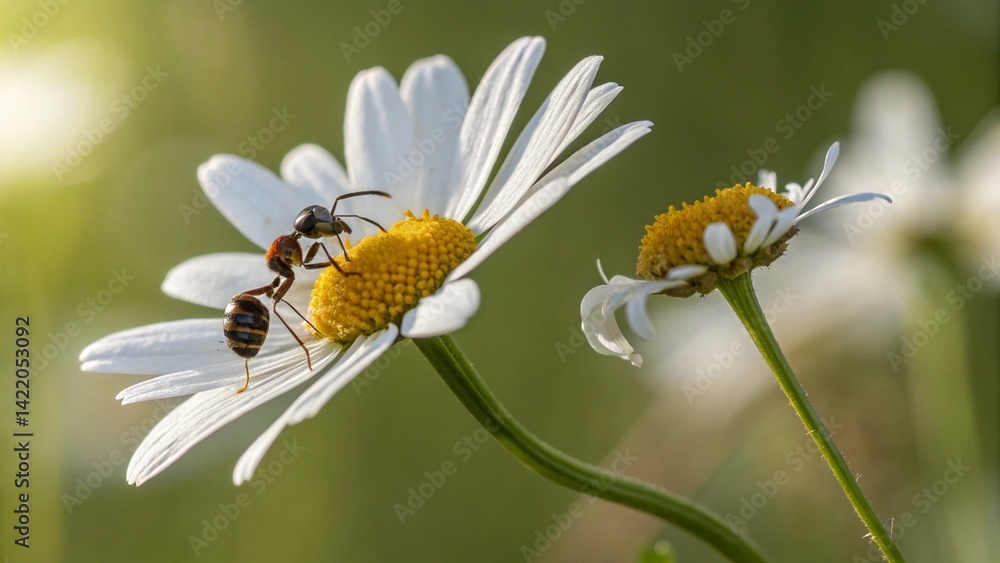 Obraz premium bee on flower