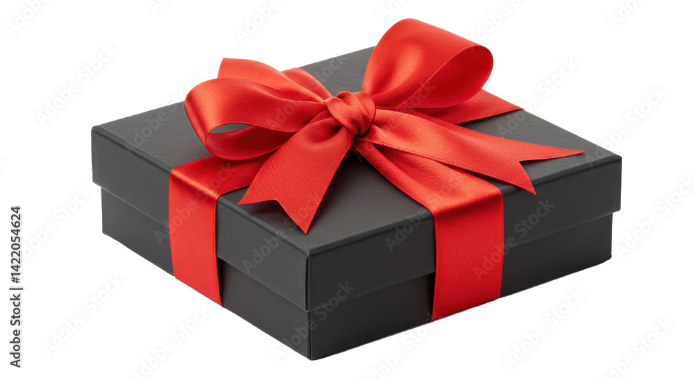 Obraz premium Gift Box with Red Ribbon