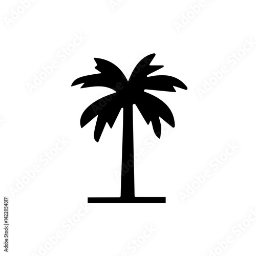 Coconut Tree on Hill Icon with Forest Themes