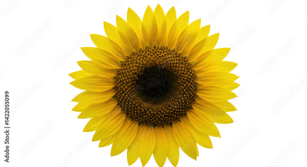 Fototapeta premium Single sunflower in focus