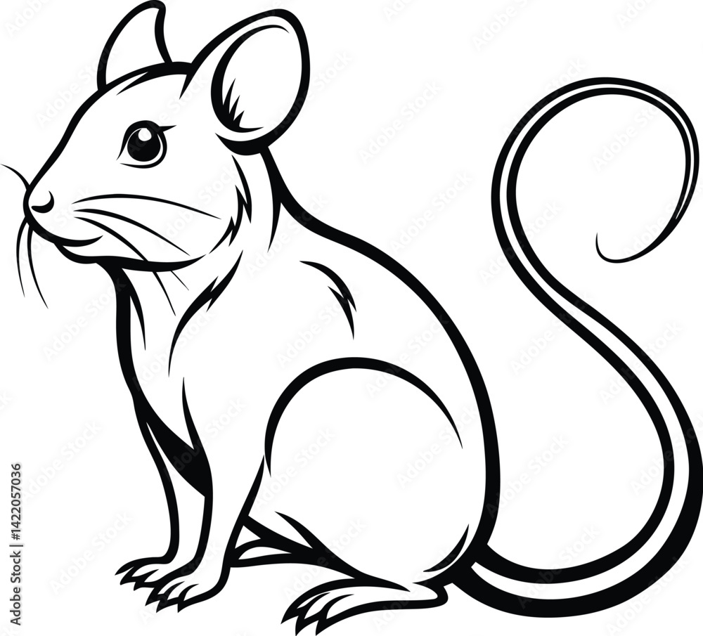 Mouse silhouette Mouse silhouette