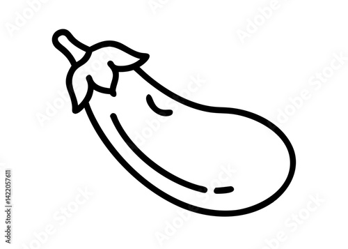 Vegetables in season in summer. Eggplant.