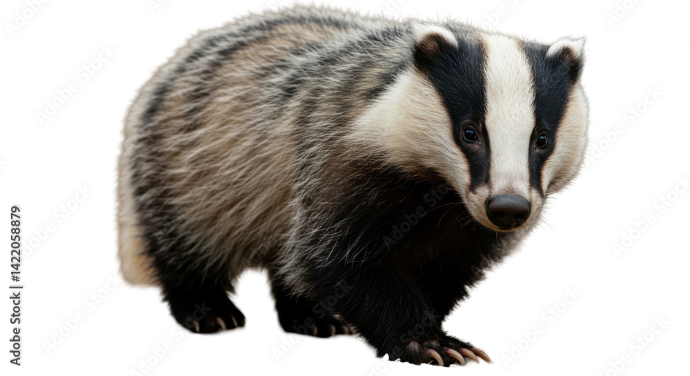 Badger portrait Badger portrait