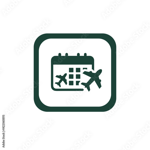 Trip reminder icon for travel apps and itinerary planning tools