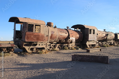 famous train cemetery in uyuni