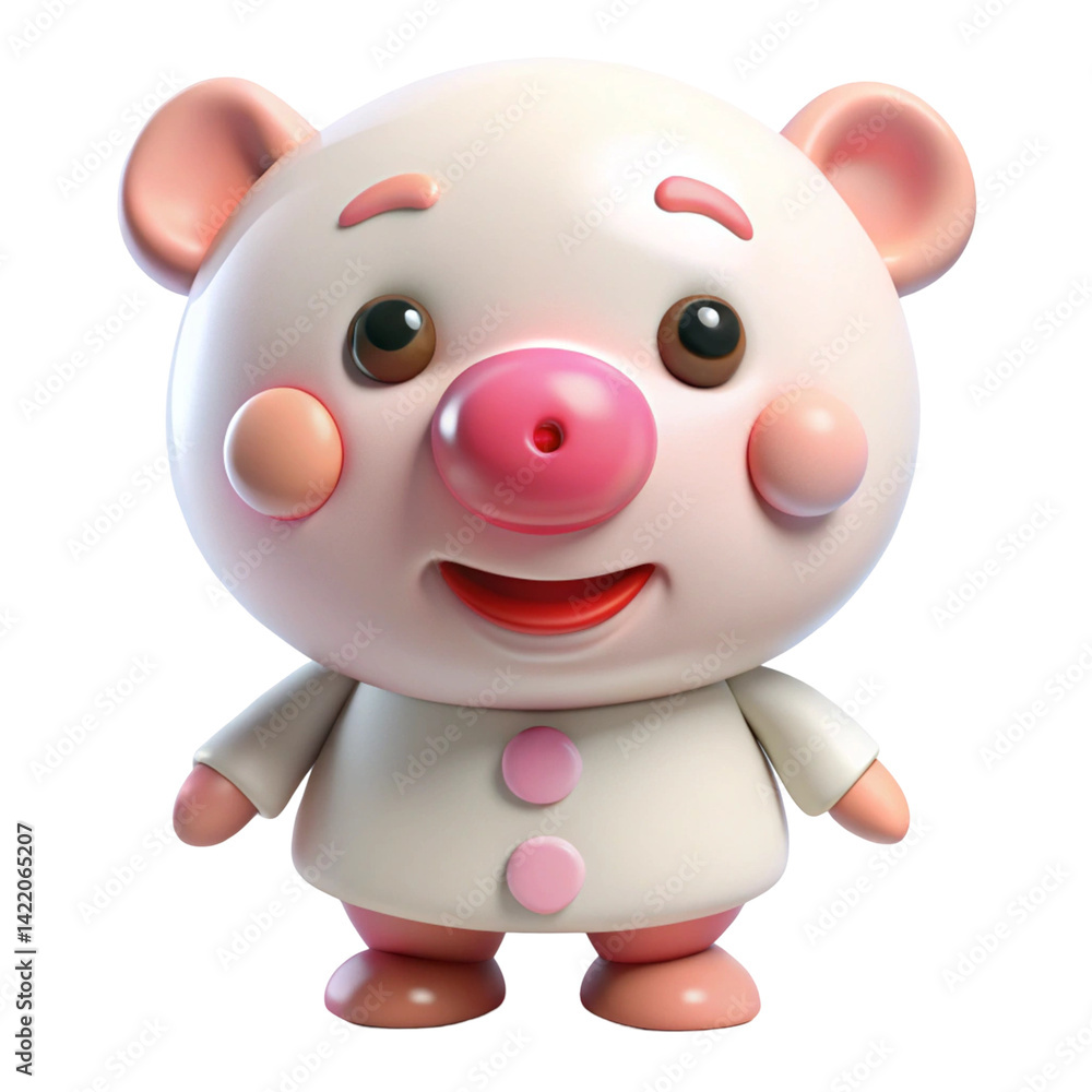 Fototapeta premium cartoon, pig, animal