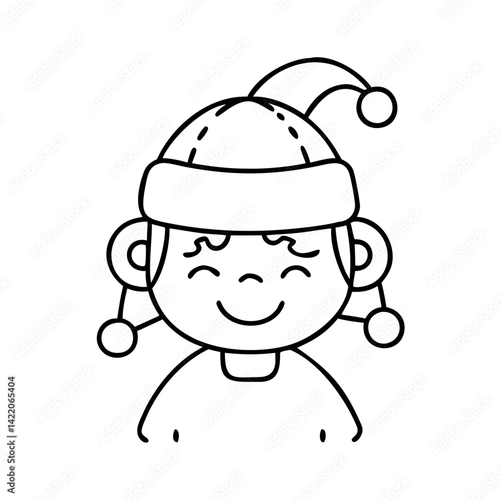 child in a funny hat icon, child in a funny hat line art - simple line art of child in a funny hat, perfect for child in a funny hat logos and icons child in a funny hat icon, child in a funny hat line art - simple line art of child in a funny hat, perfect for child in a funny hat logos and icons