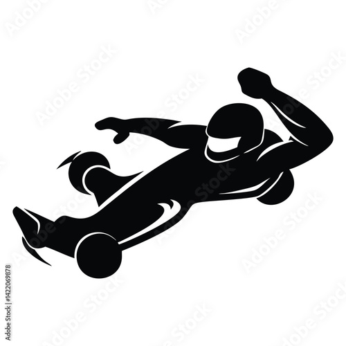 vector illustration of a scooter