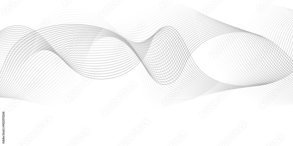 gray wave curve lines banner background design. Digital frequency track equalizer. Stylized line art background. modern soft luxury texture with smooth and clean vector subtle background illustration gray wave curve lines banner background design. Digital frequency track equalizer. Stylized line art background. modern soft luxury texture with smooth and clean vector subtle background illustration