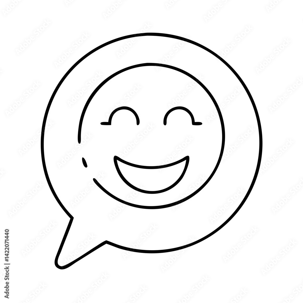 smile in a speech bubble icon, smile in a speech bubble line art - simple line art of smile in a speech bubble, perfect for smile in a speech bubble logos and icons smile in a speech bubble icon, smile in a speech bubble line art - simple line art of smile in a speech bubble, perfect for smile in a speech bubble logos and icons