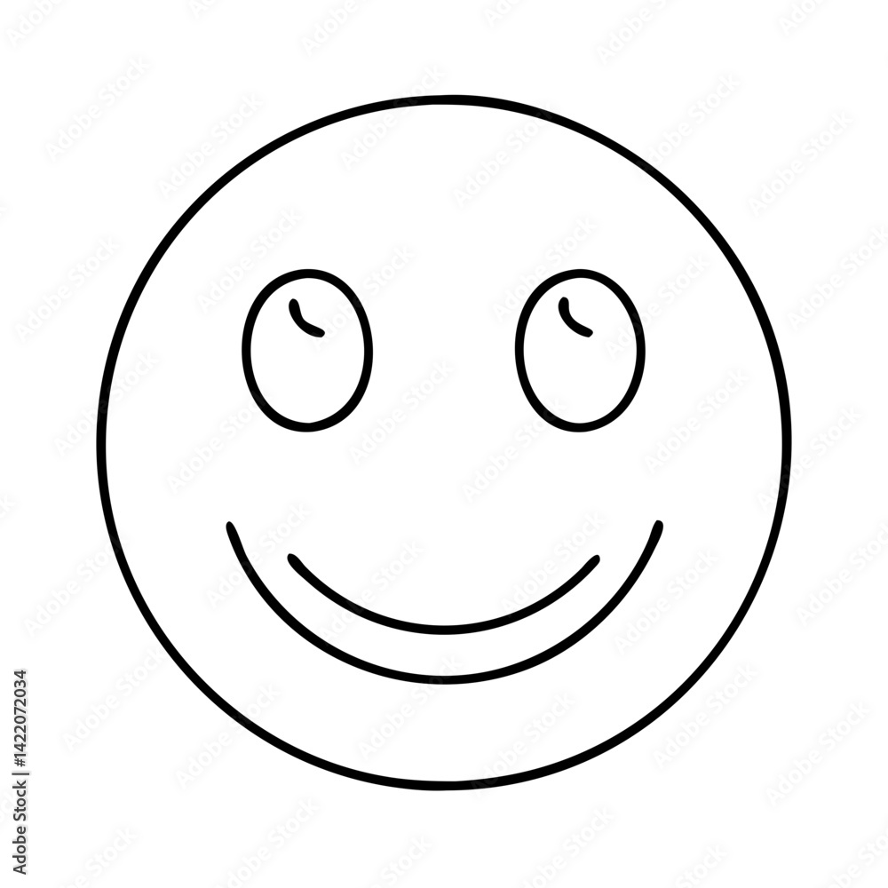 smiling face icon, smiling face line art - simple line art of smiling face, perfect for smiling face logos and icons smiling face icon, smiling face line art - simple line art of smiling face, perfect for smiling face logos and icons