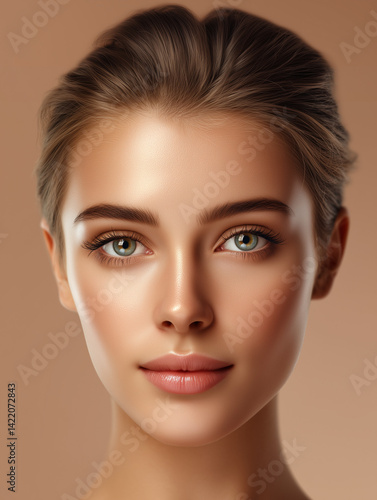 Close-up capturing flawless...