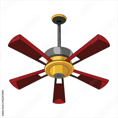Celling fan vector.