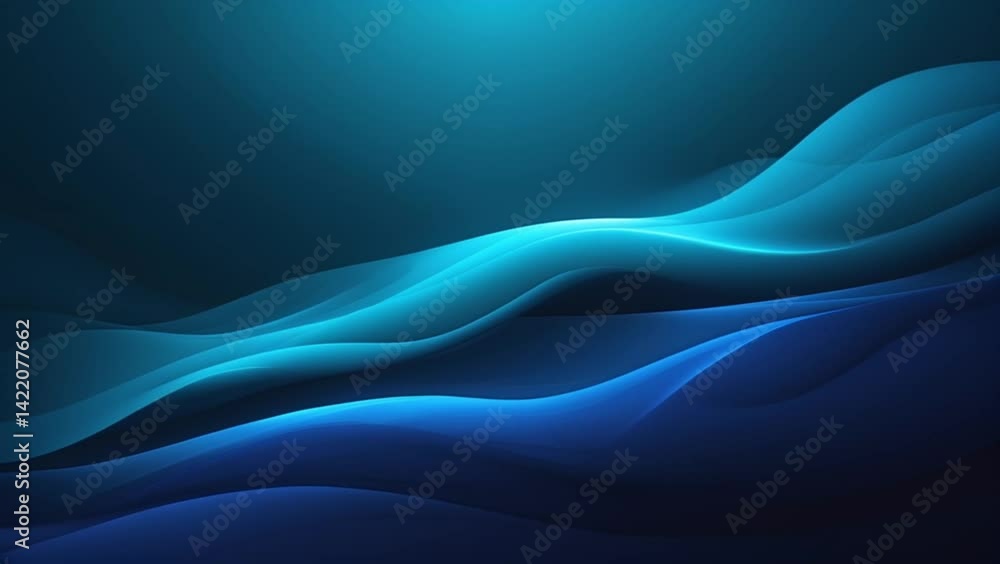 Graceful blue waves undulating softly, evoking tranquility and depth in a serene underwater world. Graceful blue waves undulating softly, evoking tranquility and depth in a serene underwater world.