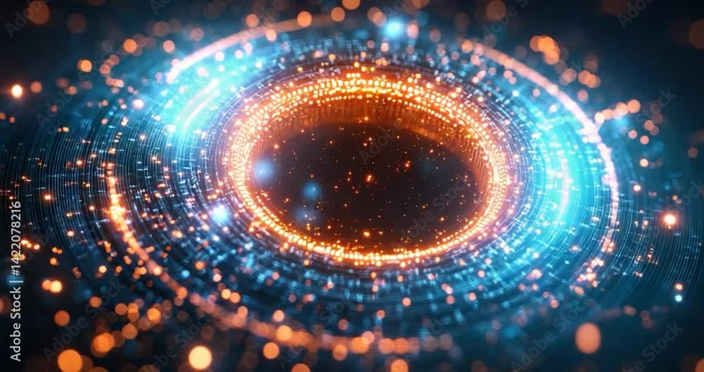 Glowing energy ring abstract Glowing energy ring abstract