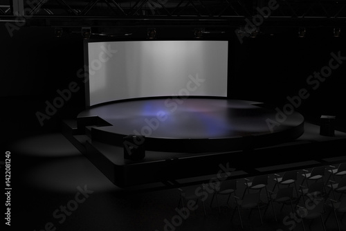Event LCD Screen Mockup  to showcase your designs for clients