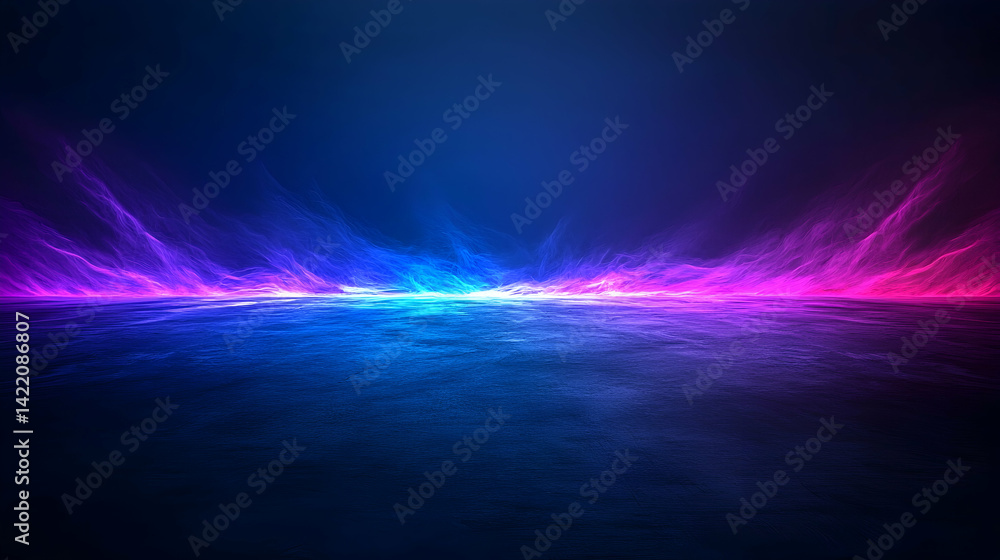Abstract Neon Particle Background with Blue and Pink Glowing Lights Abstract Neon Particle Background with Blue and Pink Glowing Lights