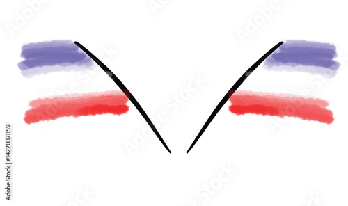 Flag france country national bastille day french freedom red white blue color drawing national celebration paris holiday 14 th fourteen day july month happy independence day patriotic eiffel tower art