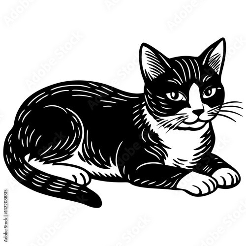 cute cat silhouette