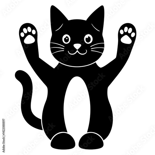 cute cat silhouette