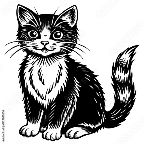 cute cat silhouette