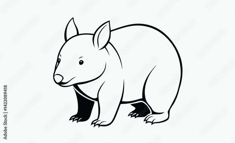 wombat silhouette wombat silhouette