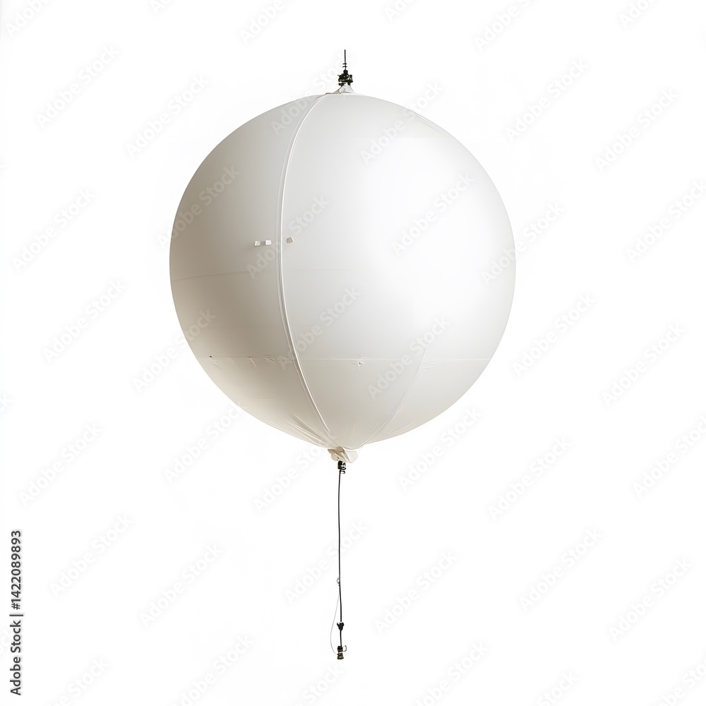 Obraz premium White sphere balloon with studio shot.
