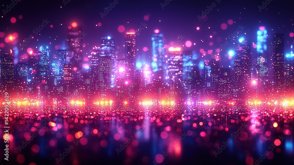 A futuristic city pulsates with a symphony of neon lights, a vibrant tapestry woven from the threads of advanced technology A futuristic city pulsates with a symphony of neon lights, a vibrant tapestry woven from the threads of advanced technology