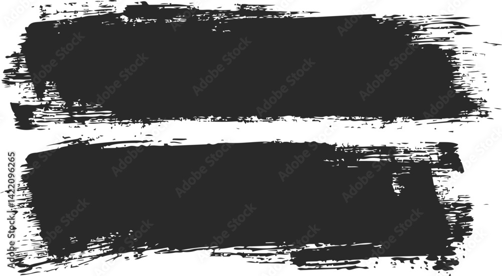 Black grunge brush strokes, abstract art design. Vector illustration Black grunge brush strokes, abstract art design. Vector illustration