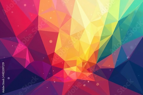 Geometric abstract shapes, colorful and vibrant , geometric, pattern